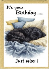 Shih Tzu Black Dog Birthday