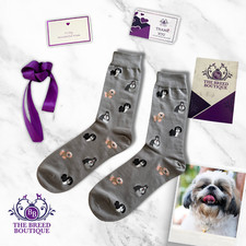 SHIH TZU SOCKS FUN PAIR OF