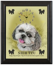 Shih tzu clock gift christmas