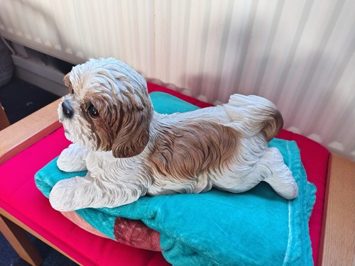 Shih tzu laying down ornament - shih,