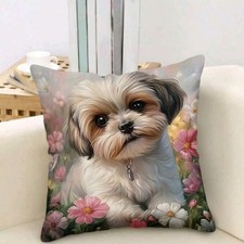 Shih Tzu Dog Cushion Cover