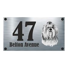 Shih Tzu Aluminium House Sign