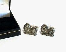 Shih Tzu Pewter Cufflinks