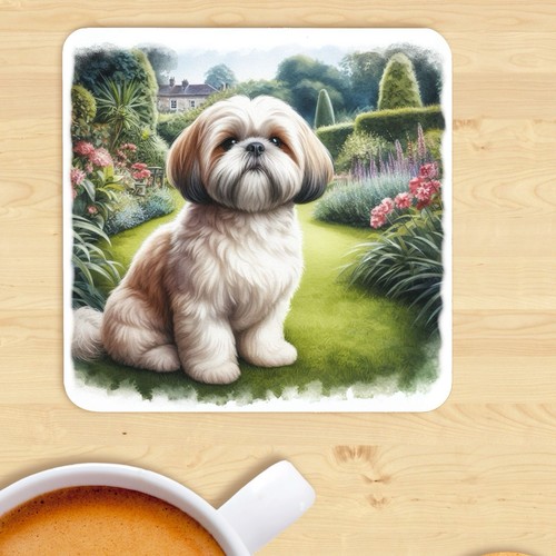 Shih tzu dog coaster - tzu,