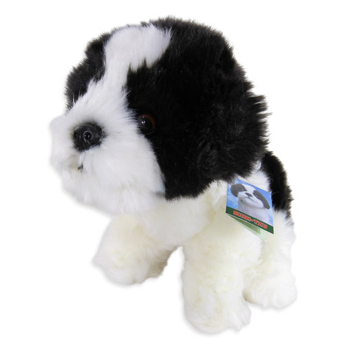Shih tzu plush soft - b/w, toy